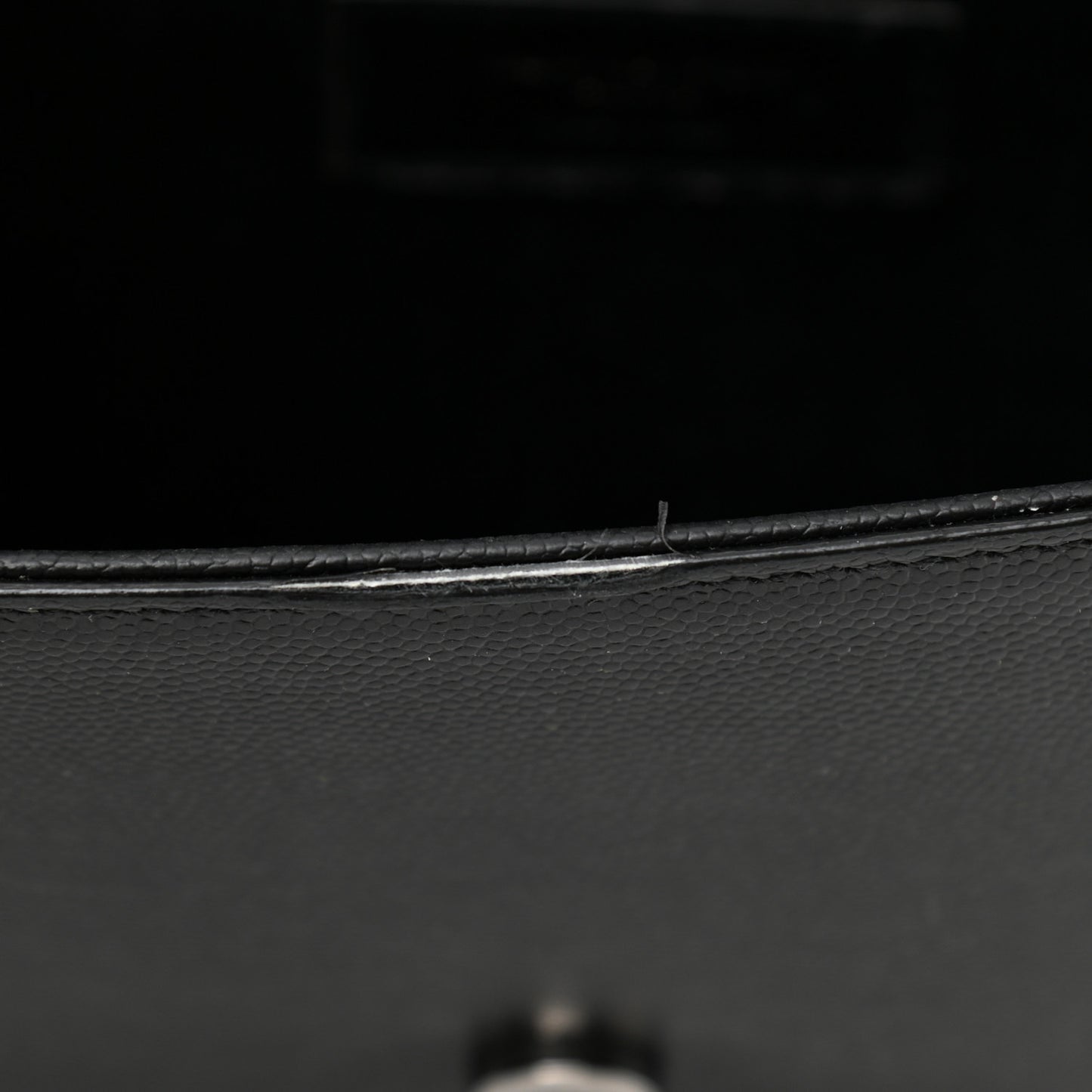 Grain De Poudre Medium Classic Monogram Kate Satchel Black