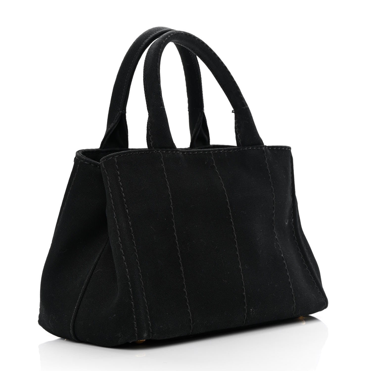 Prada Canapa Small Logo Tote Black 2 of 11