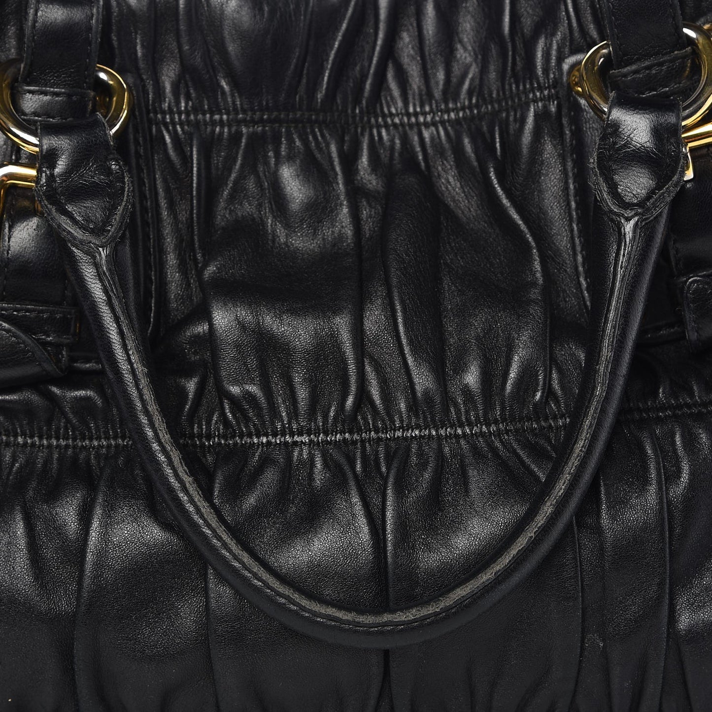 Nappa Gaufre Tote Black
