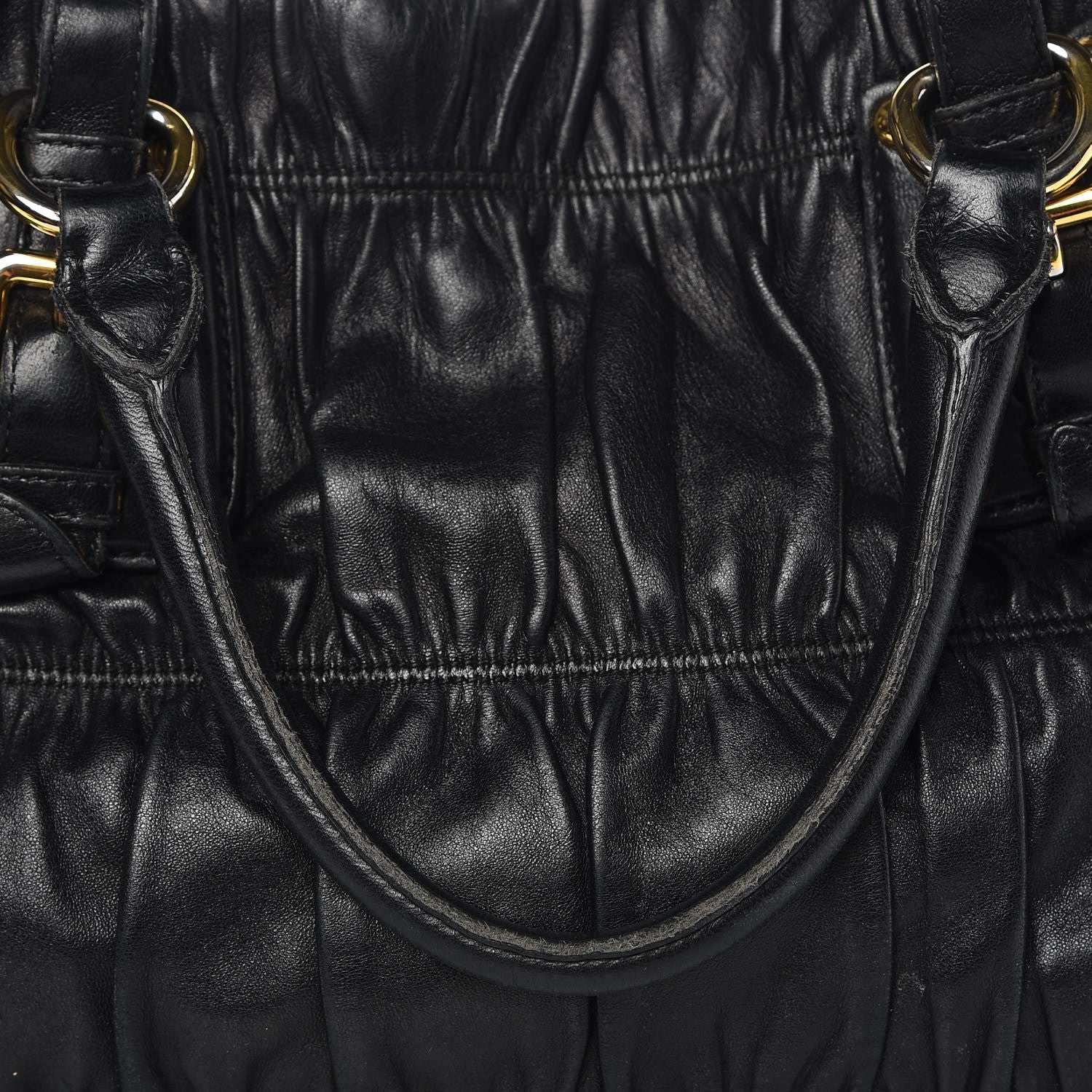 Prada Nappa Gaufre Tote Black 16 of 17