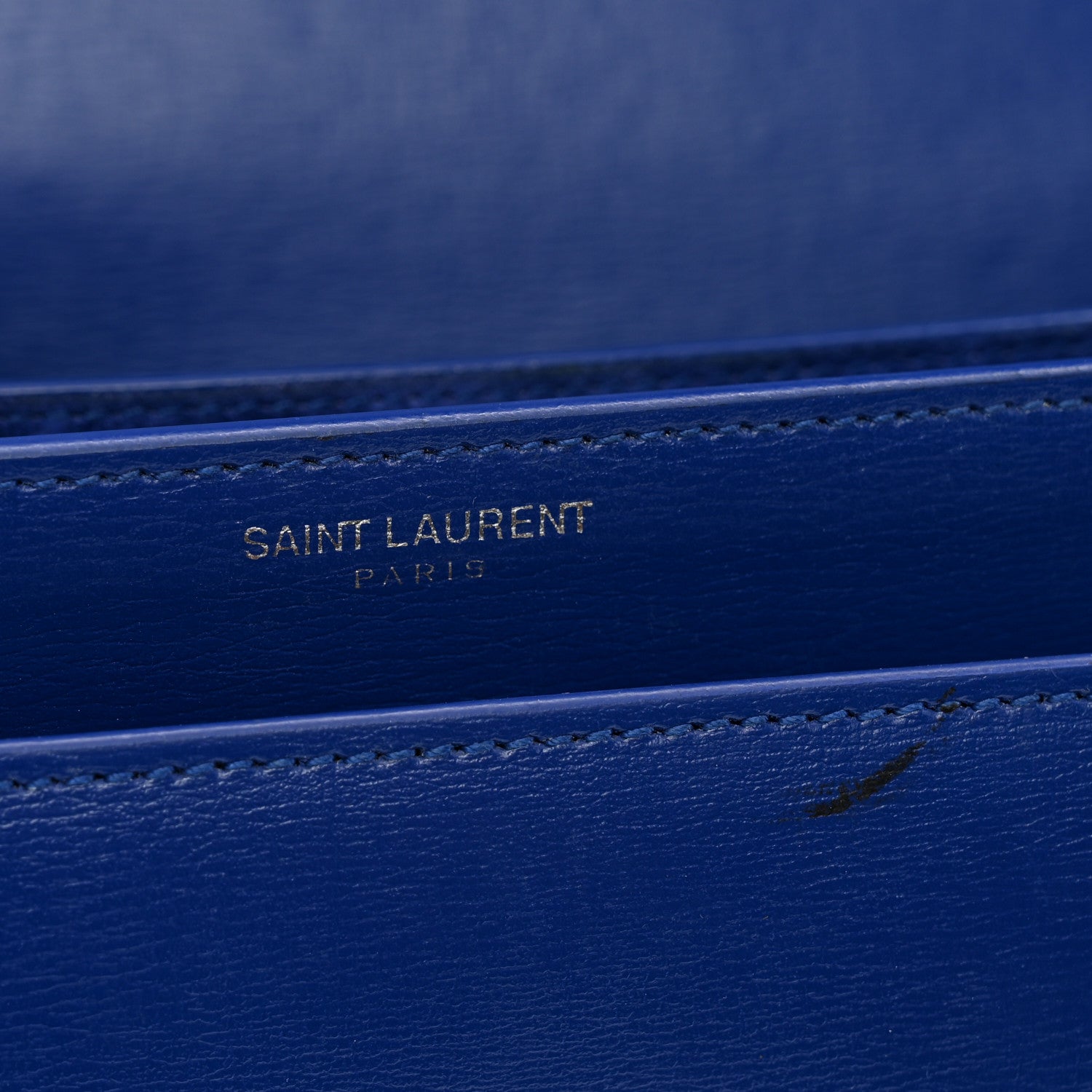 Saint Laurent Calfskin Medium Monogram Sunset Royal Blue 8 of 15