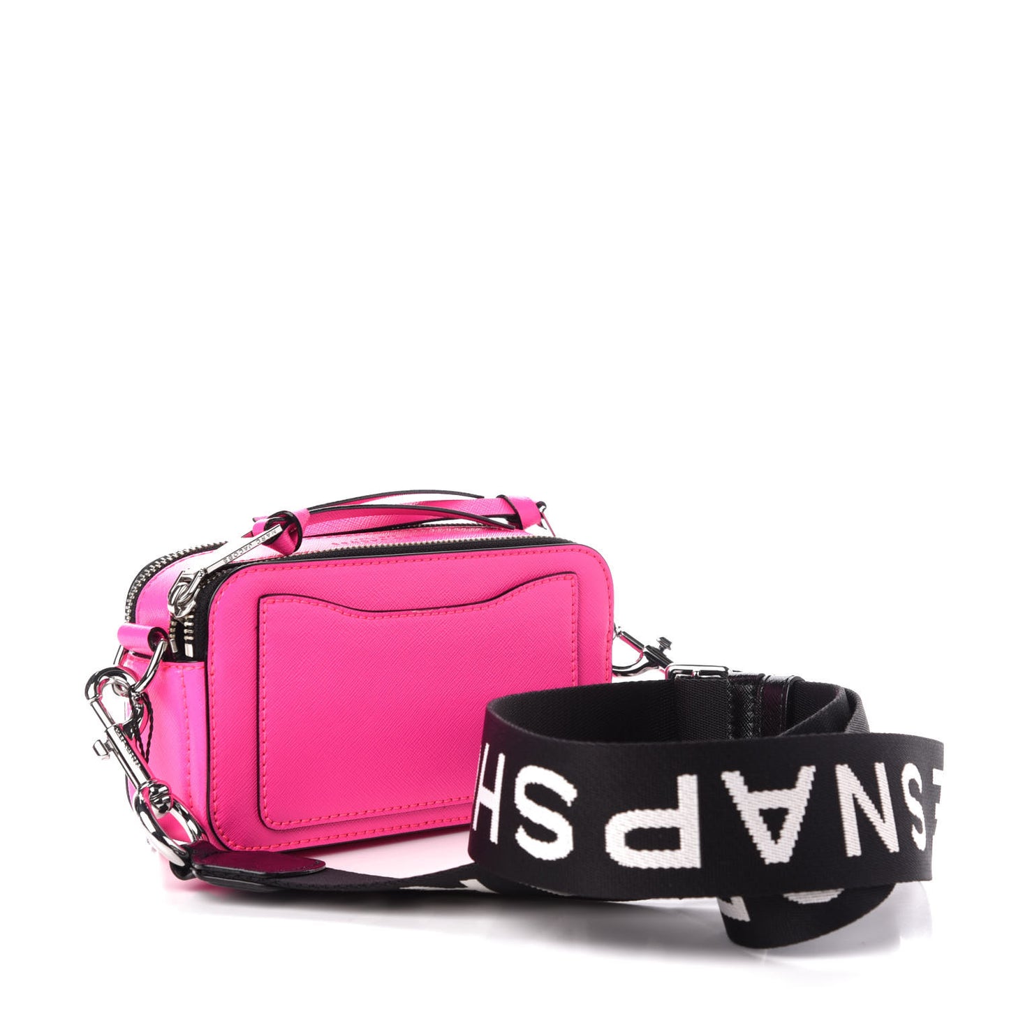 Saffiano Small Snapshot Camera Bag Pink