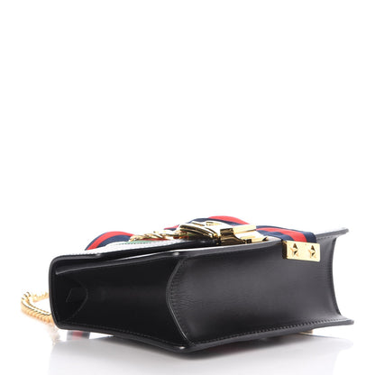 Gucci Calfskin Mini Sylvie Chain Shoulder Bag Black 4 of 8