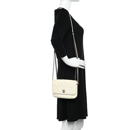 Chanel Lambskin Quilted Side Packs White Black 2 of 16