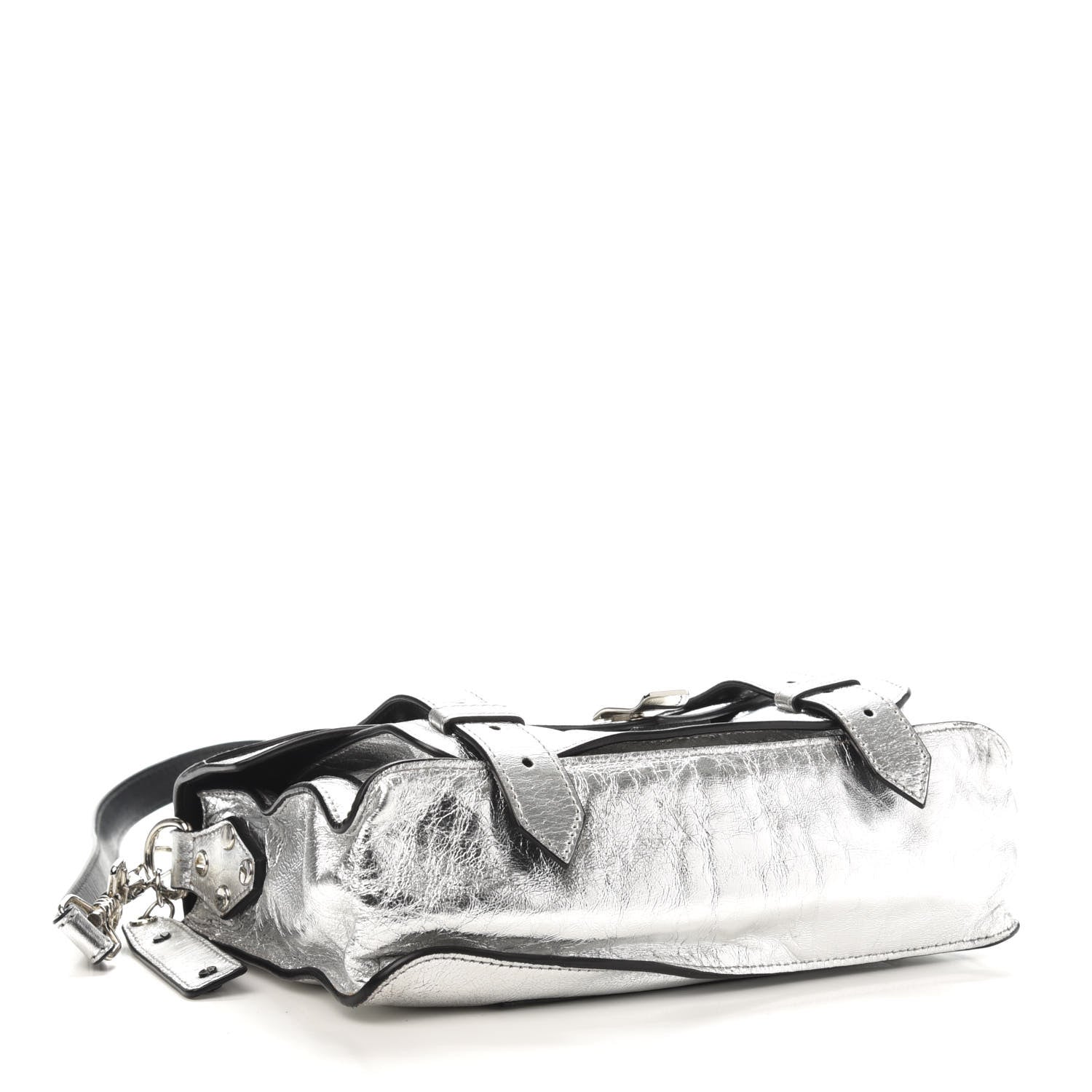 Proenza Schouler Metallic Lambskin PS1 Tiny Satchel Silver 4 of 13