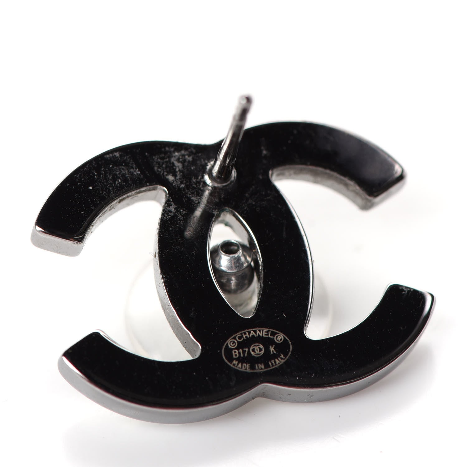 Chanel Iridescent Crystal CC Earrings Multicolor 4 of 4