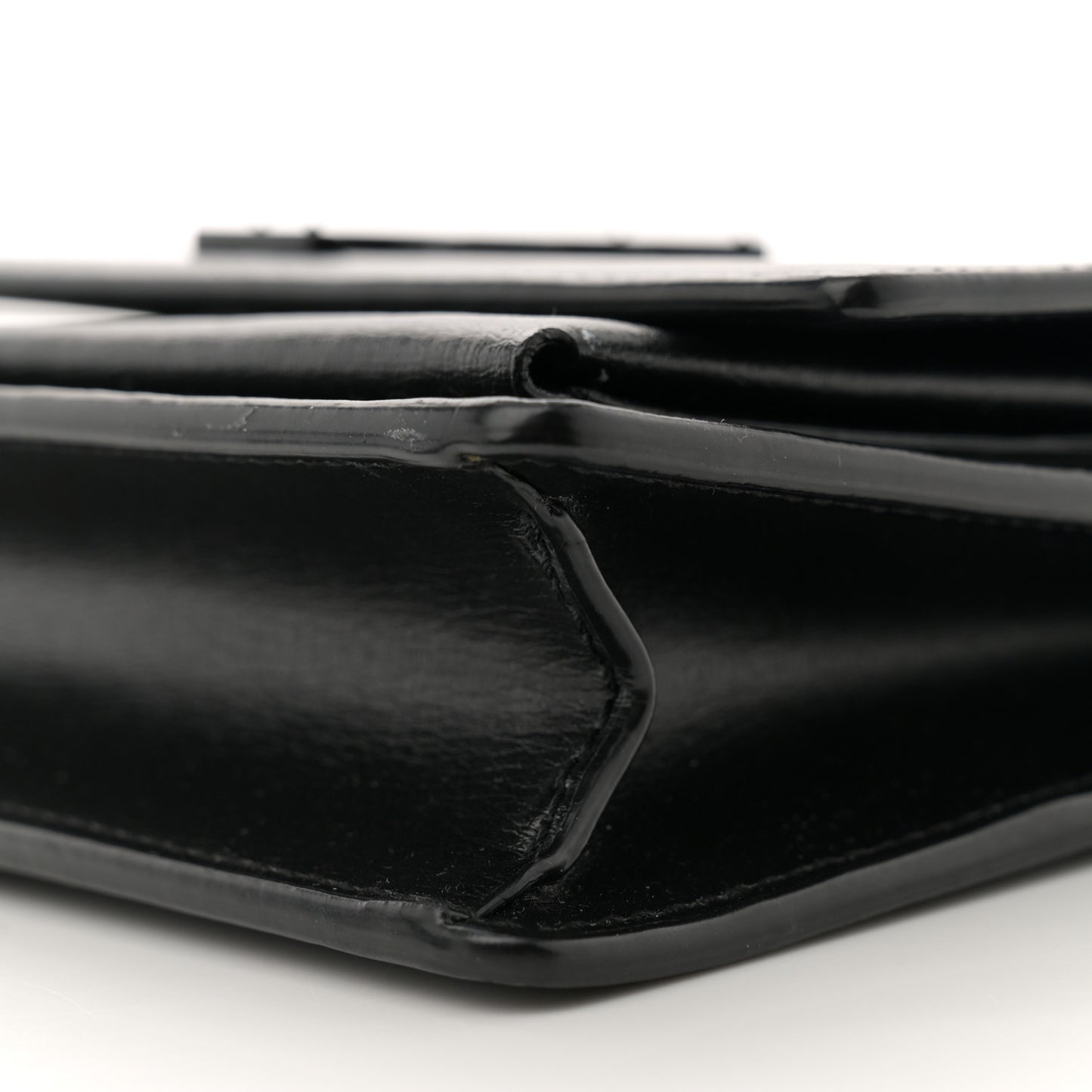 Calfskin Monogram Sunset Chain Wallet Black