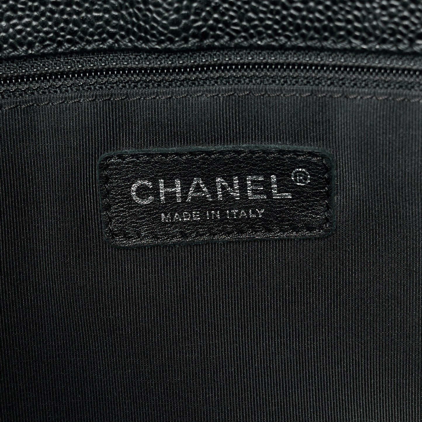 Caviar Quilted Grand Shopping Tote GST Black