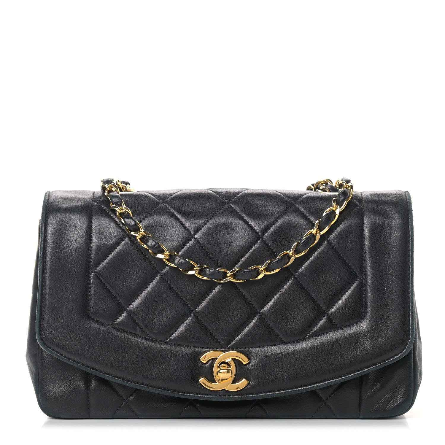 Chanel Lambskin Quilted Small Single Flap Bag Black 1 of 14