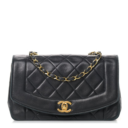 Chanel Lambskin Quilted Small Single Flap Bag Black 1 of 14