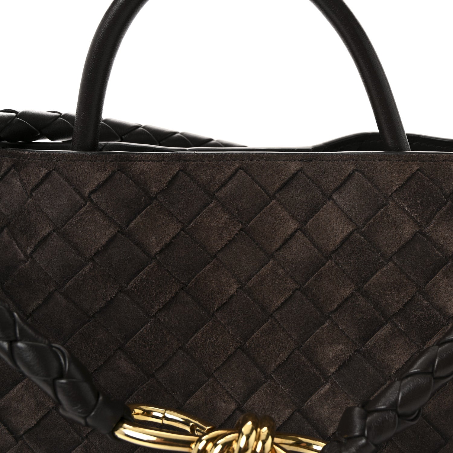 Bottega Veneta Suede Intrecciato Medium Andiamo Shoulder Bag Fondant 7 of 9