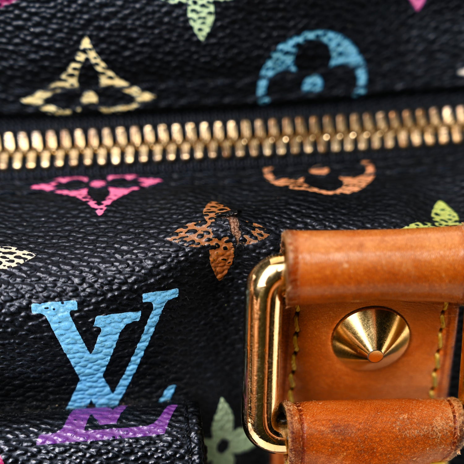 Louis Vuitton Monogram Multicolor Keepall 45 Black 28 of 44