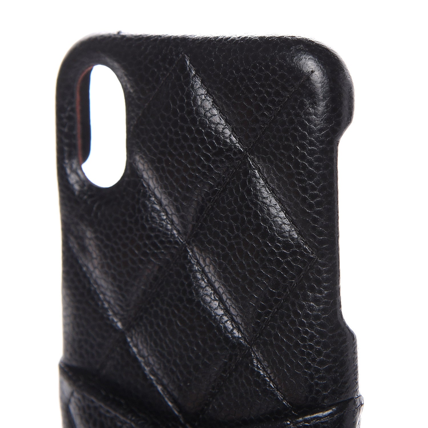 Chanel Caviar Quilted iPhone X Coco Tech Case Black 4 of 4