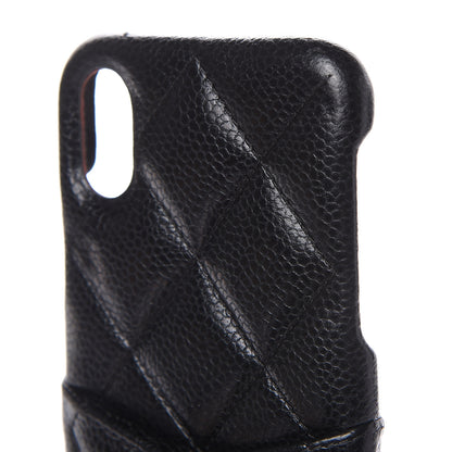 Chanel Caviar Quilted iPhone X Coco Tech Case Black 4 of 4