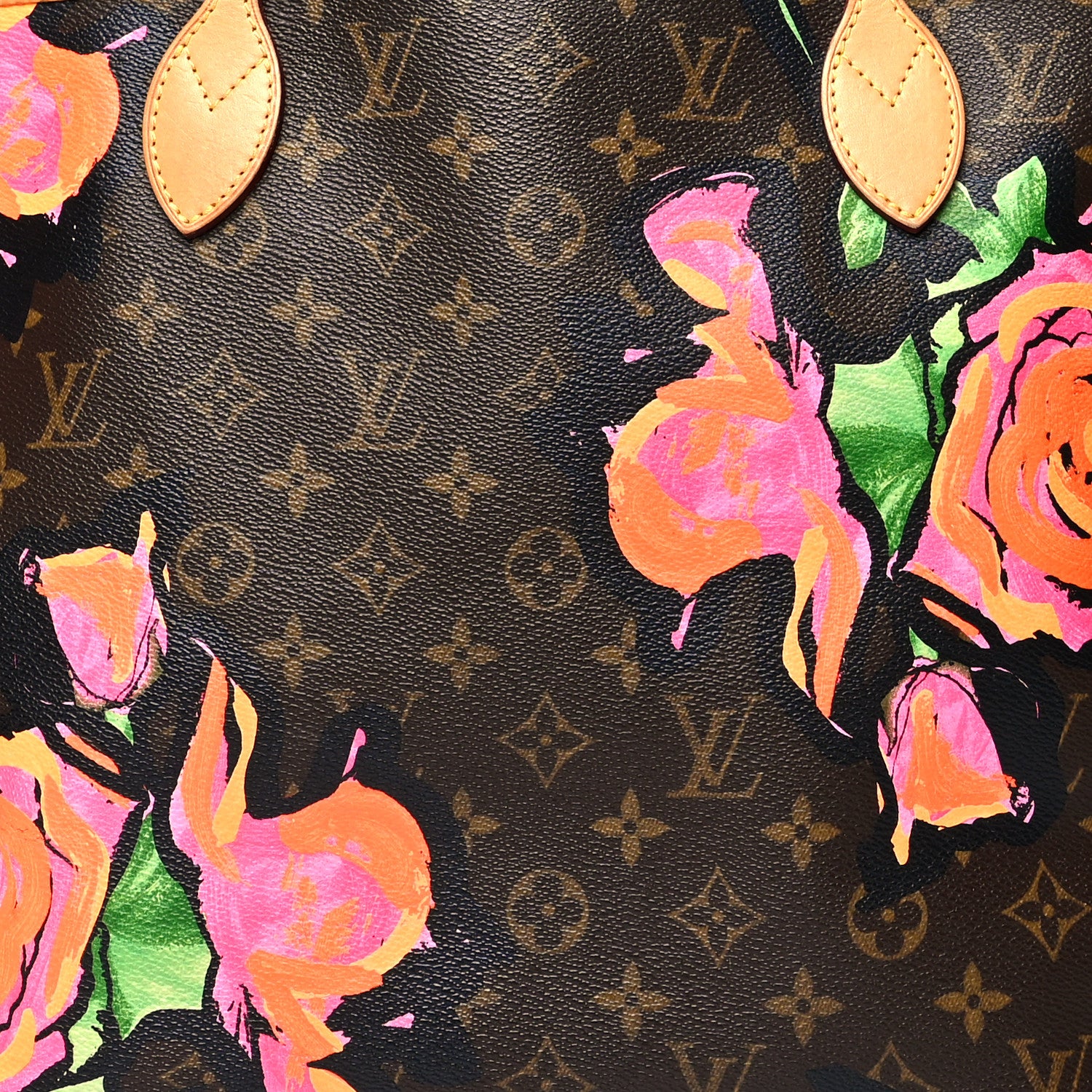 Louis Vuitton Monogram Roses Neverfull MM 9 of 10