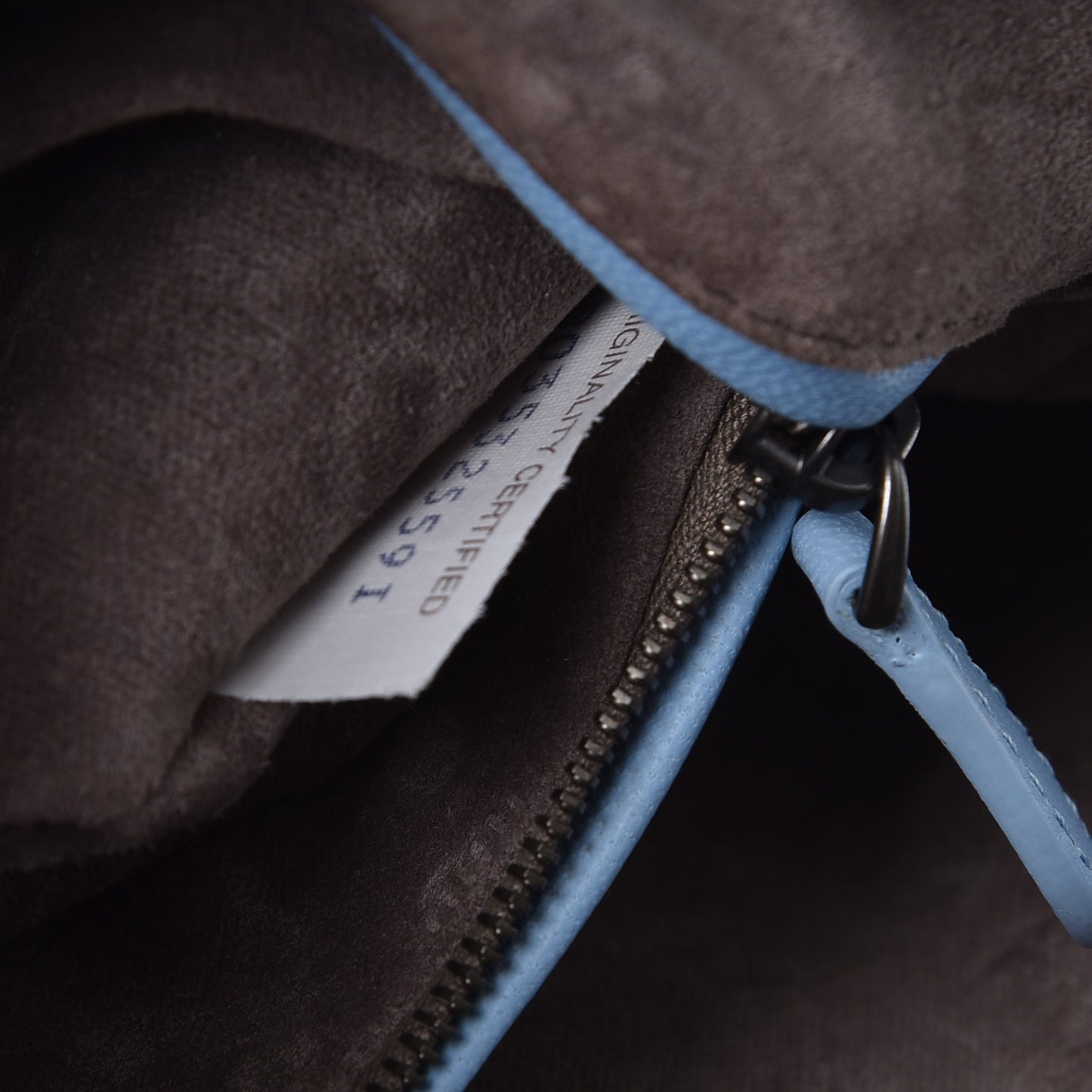 Nappa Intrecciato Crossbody Pillow Light Blue