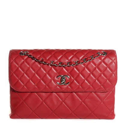 Chanel Calfskin Quilted In The Business Flap Red 1 of 8