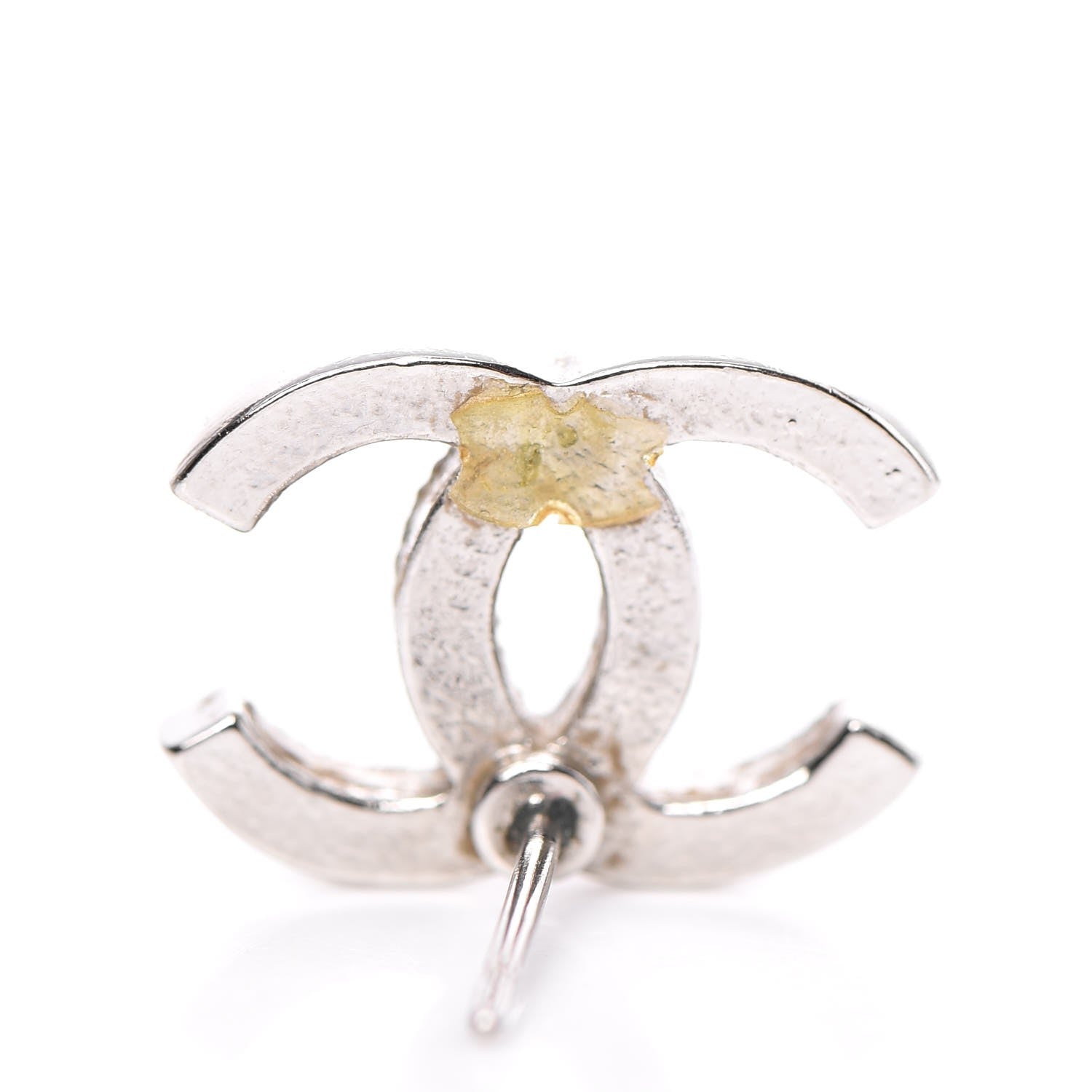 Chanel Crystal CC Earrings Silver 3 of 7