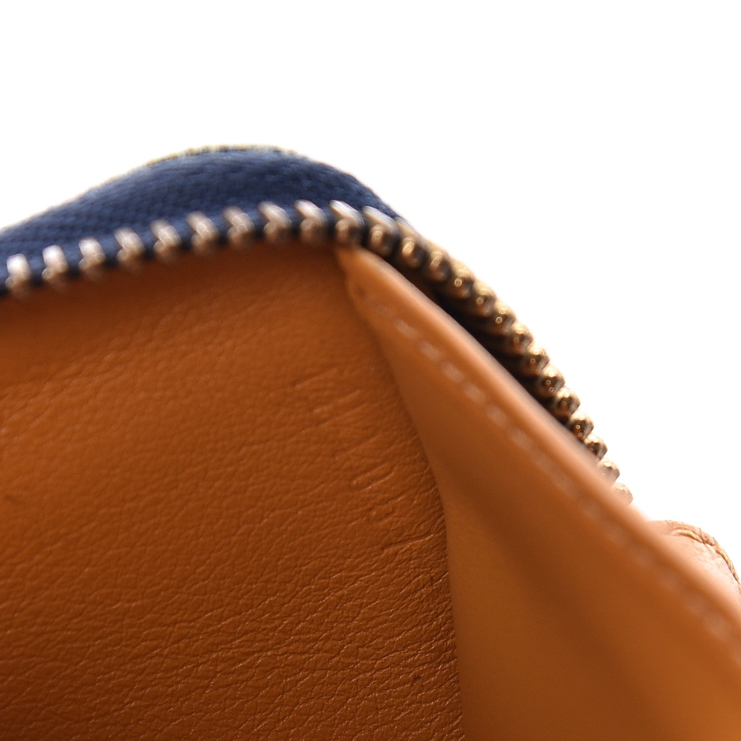 Louis Vuitton Denim Zip Compact Wallet Blue 7 of 8
