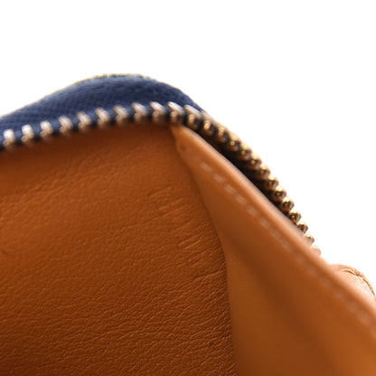 Louis Vuitton Denim Zip Compact Wallet Blue 7 of 8