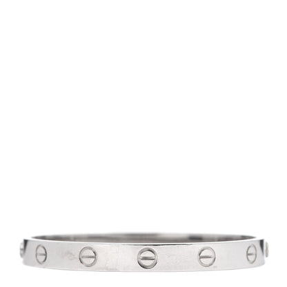 Cartier 18K White Gold LOVE Bracelet 16 3 of 5