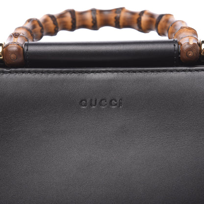 Gucci Nappa Bamboo Web Mini Nymphaea Top Handle Bag Black 9 of 9