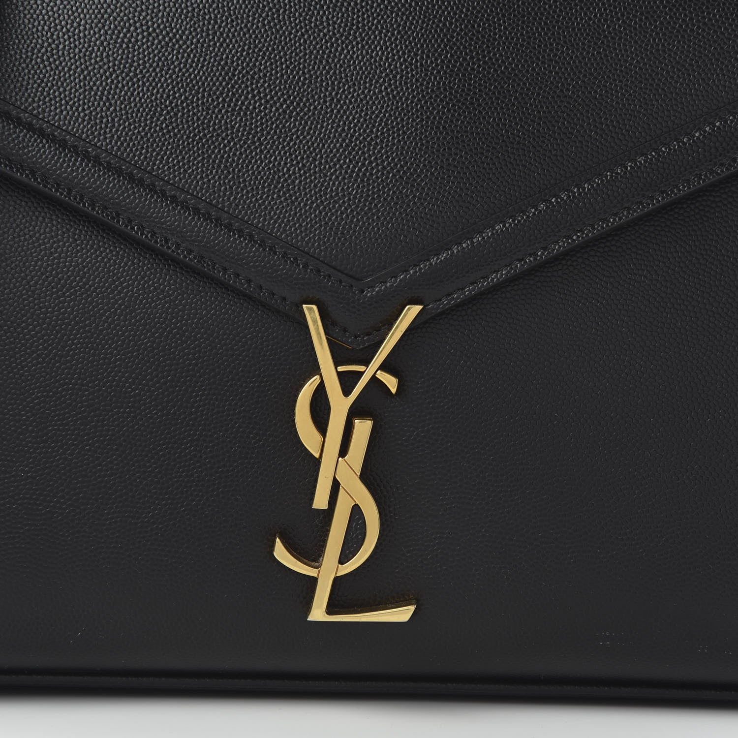 Saint Laurent Grain de Poudre Medium Classic Monogram Cassandra Top Handle Black 11 of 11