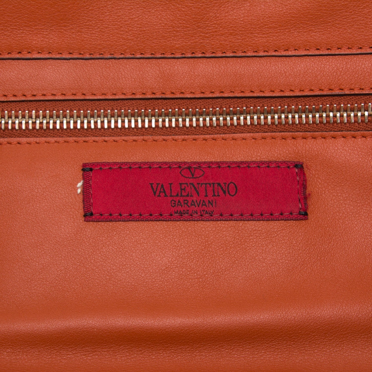 Valentino Garavani Vitello Small Rockstud Tote English Red 6 of 8