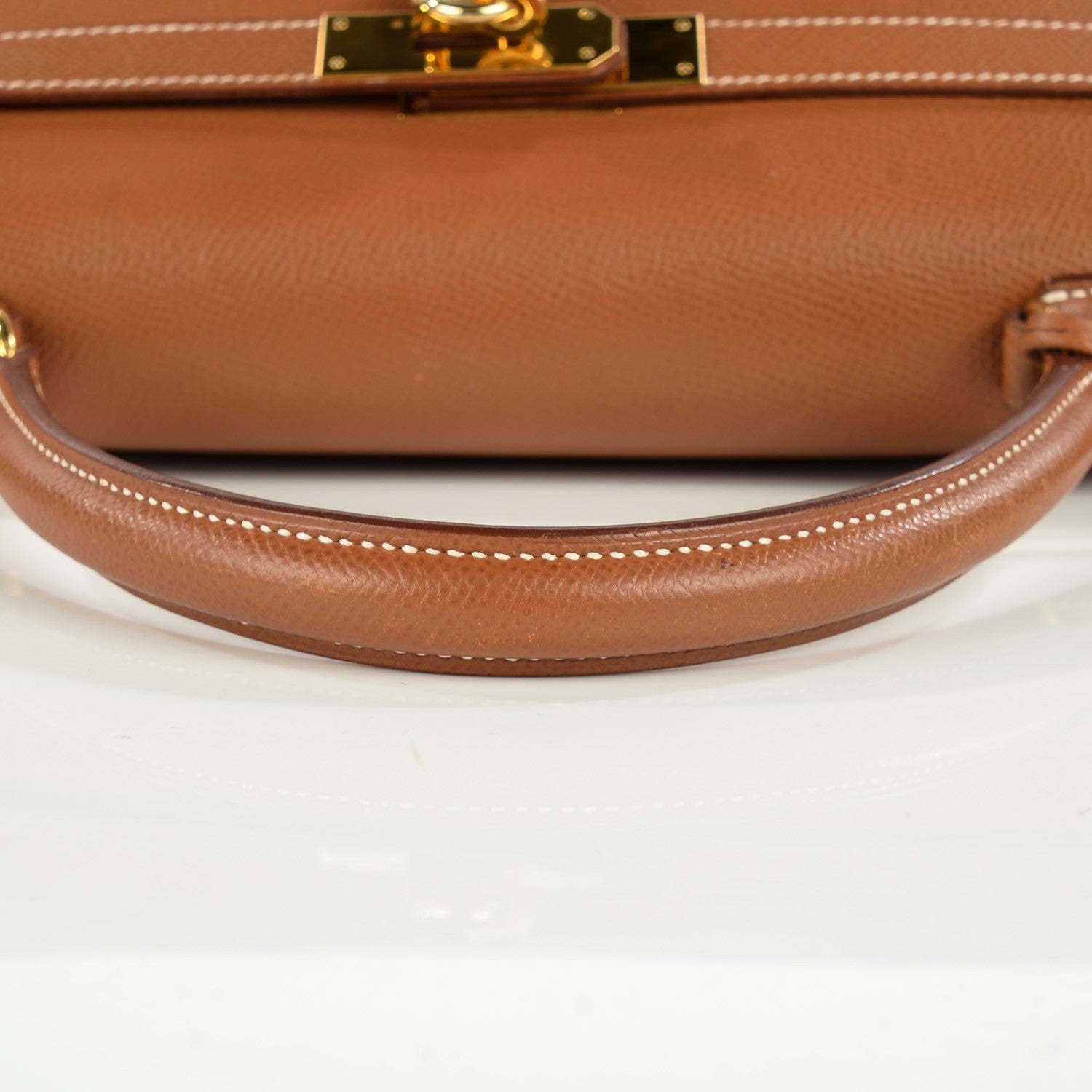 Hermes Courchevel Kelly Retourne 35 Gold 8 of 25