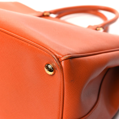 Prada Saffiano Large Galleria Double Zip Tote Papaya 12 of 13