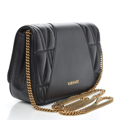 Versace Nappa Quilted Virtus Evening Bag Black 3 of 11