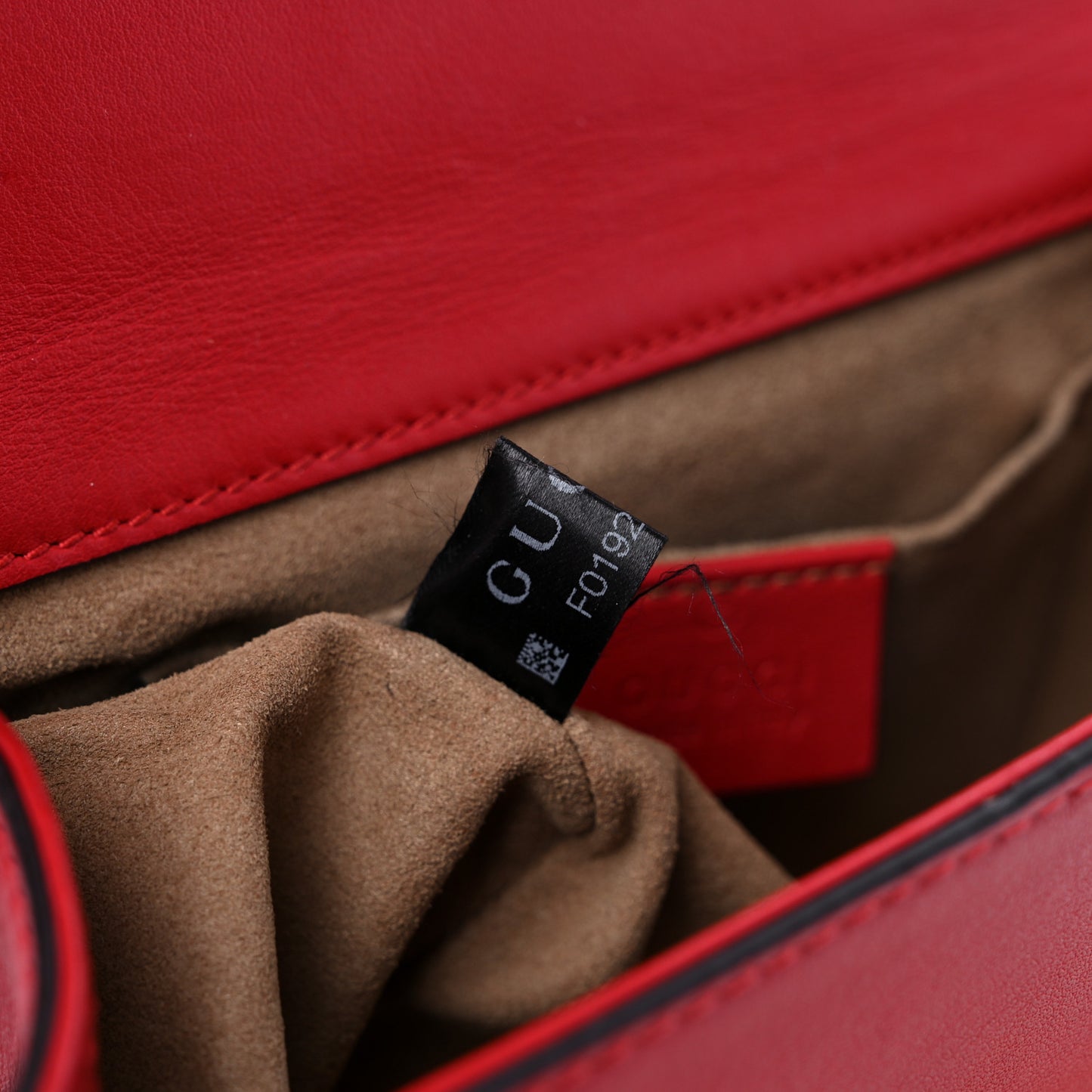 Calfskin Small Padlock Shoulder Bag Hibiscus Red