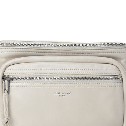 Saint Laurent Calfskin Ripstop Logo Body Belt Bag Crema Soft 9 of 9