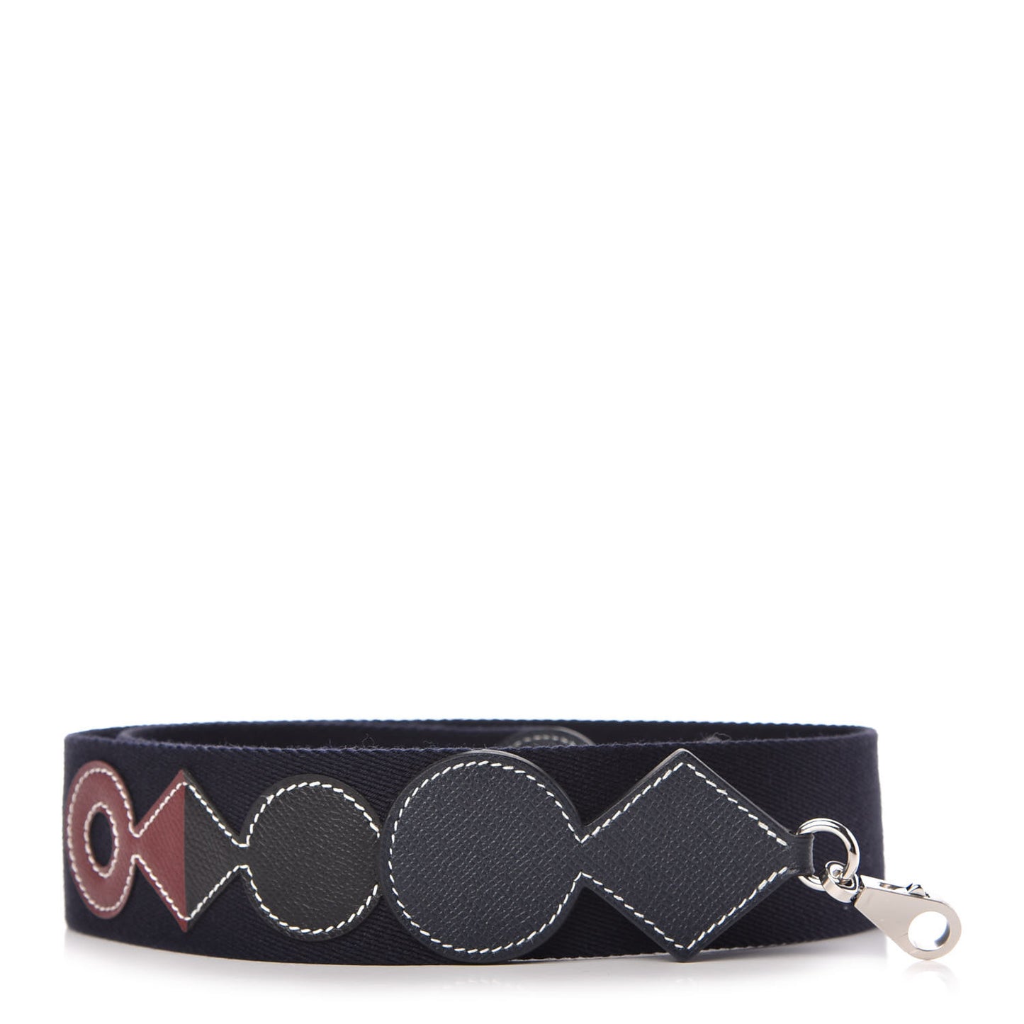 Toile Epsom Shoulder Strap Indigo Black Rouge H