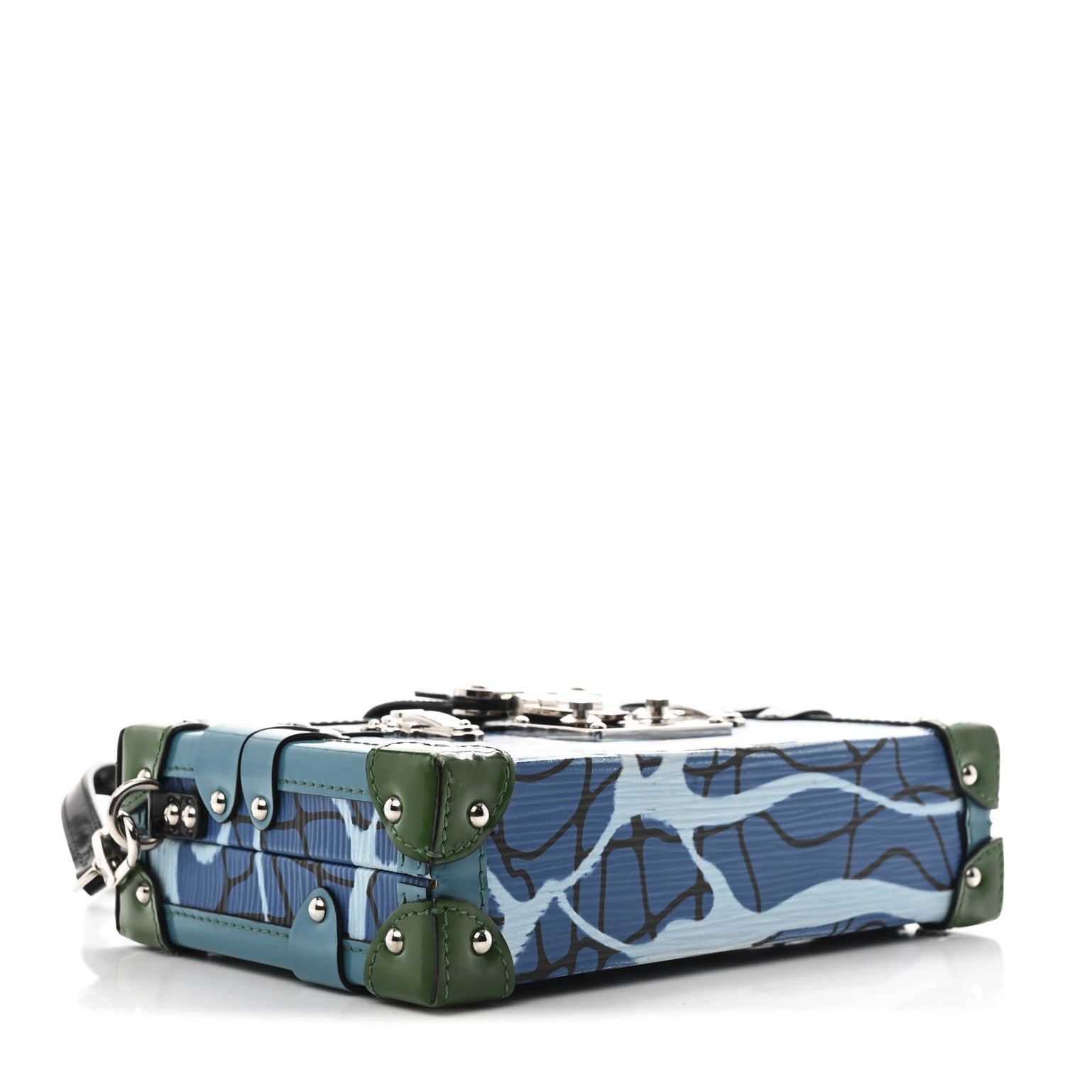Louis Vuitton Epi Petite Malle Aqua 4 of 9
