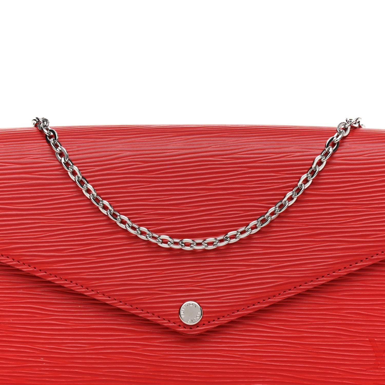 Louis Vuitton Epi Pochette Felicie Coquelicot 9 of 11