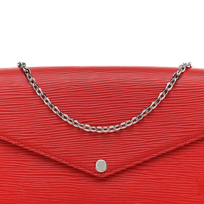 Louis Vuitton Epi Pochette Felicie Coquelicot 9 of 11
