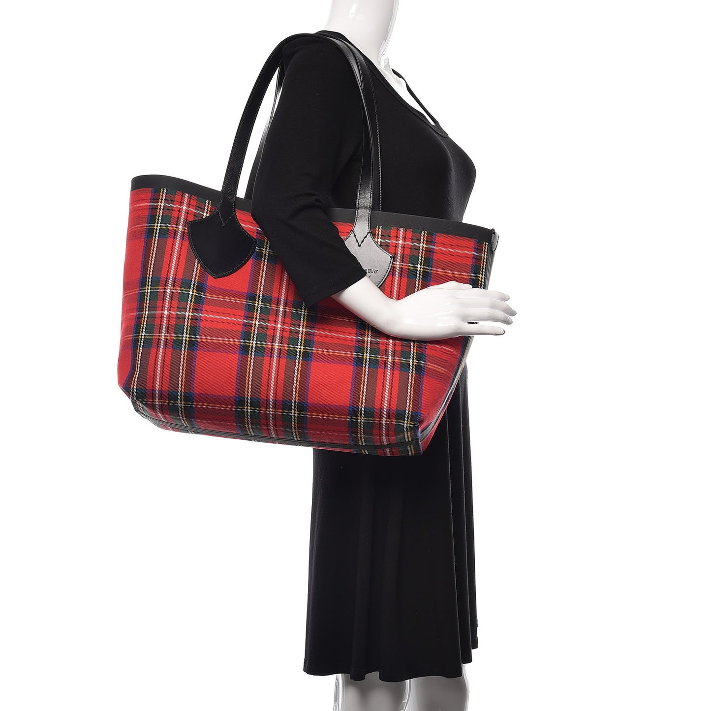 Vintage Check Medium The Giant Reversible Tote Antique Yellow Bright Red