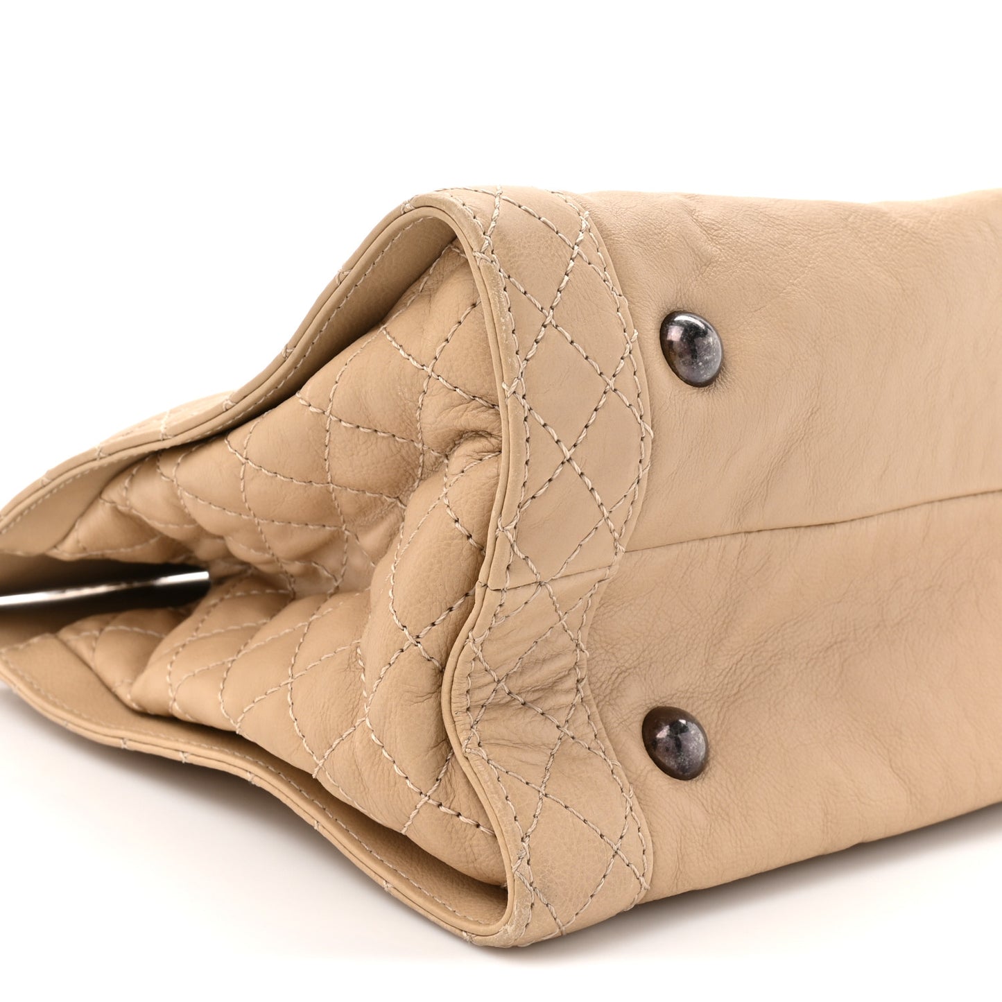 Lambskin Boy Reverso Shopping Tote  Beige