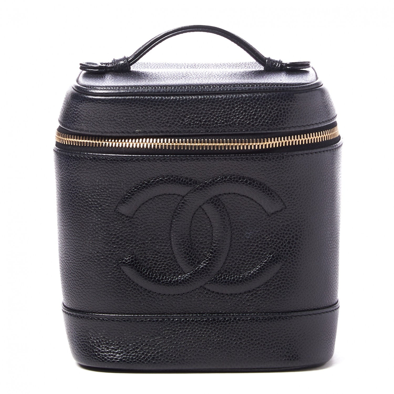 Chanel Caviar Vanity Cosmetic Case Black 1 of 9