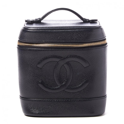 Chanel Caviar Vanity Cosmetic Case Black 1 of 9