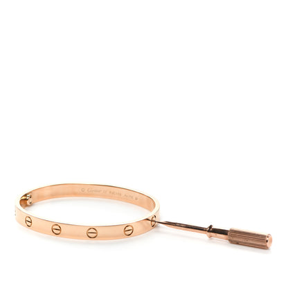 Cartier 18K Pink Gold LOVE Bracelet 17 4 of 6