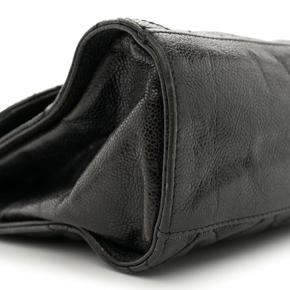 Chanel Crumpled Grained Calfskin Jumbo CC Crave Flap Dark Brown 9 of 15