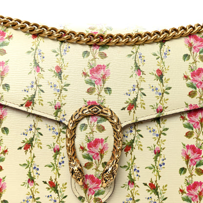 Gucci Calfskin Floral Print Mini Dionysus Chain Wallet Ivory Pink 8 of 10