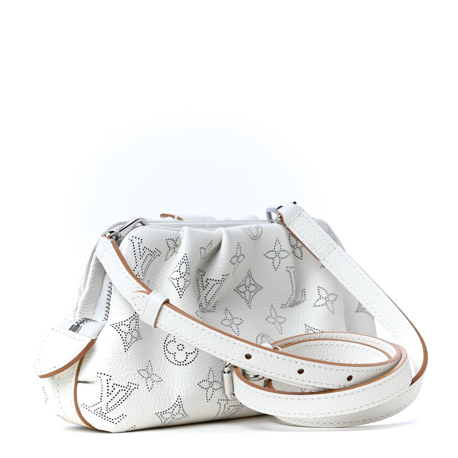 Louis Vuitton Mahina Scala Mini Pouch Snow White Arizona Beige 3 of 8