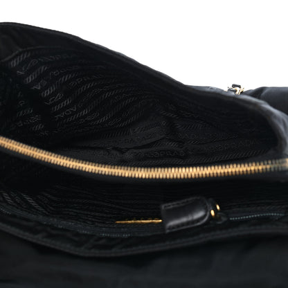 Prada Tessuto Nylon Catena Shoulder Bag Black 4 of 8