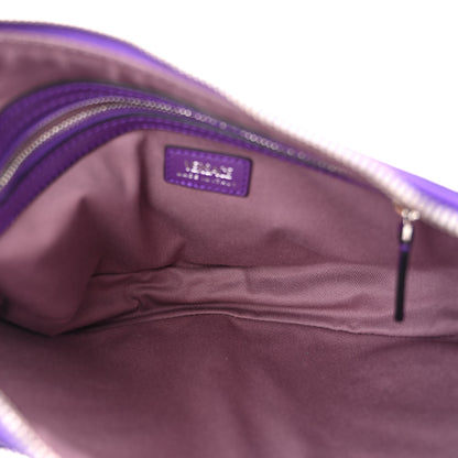 Versace Calfskin Small Repeat Zip Hobo Purple 5 of 9
