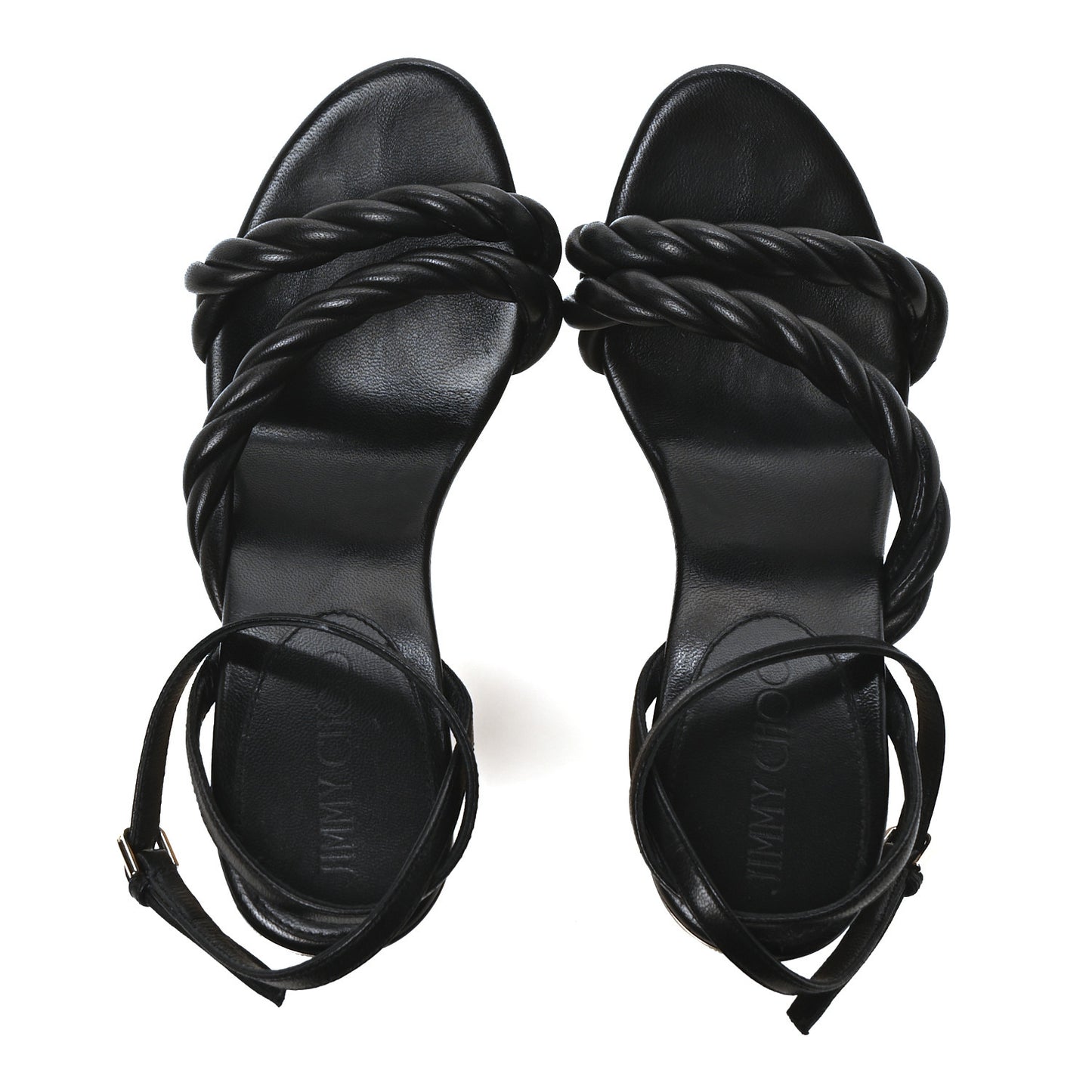 Nappa Diosa 130 Wedge Sandals 37 Black