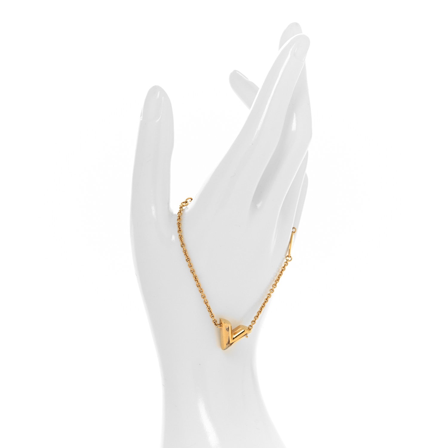 Louis Vuitton Essential V Supple Bracelet Gold 2 of 7