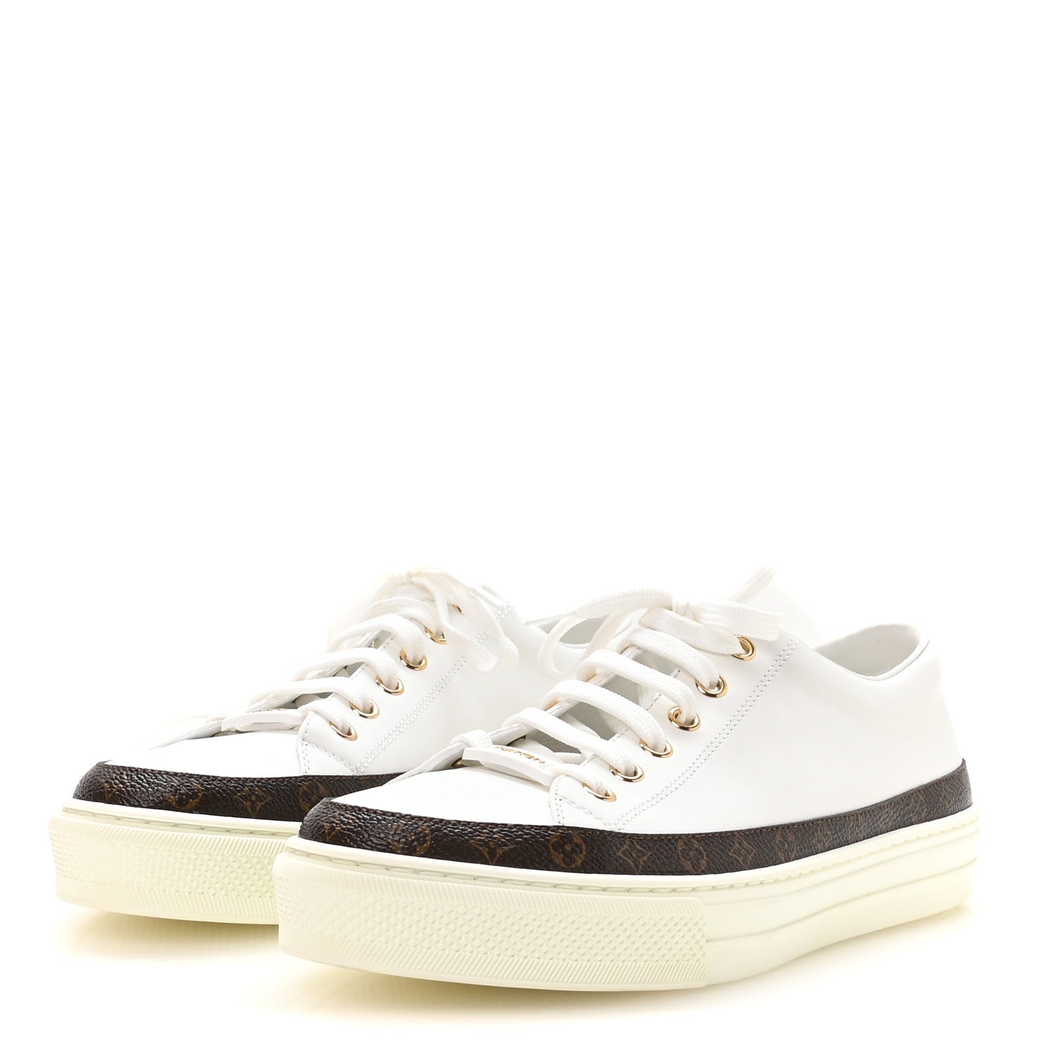 Louis Vuitton Monogram Womens Stellar Sneakers 39.5 White 4 of 9